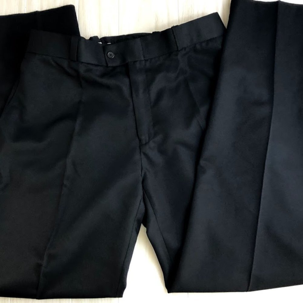 National Patrol Black 100% Polyester NWT Pants 20R - Picture 3 of 9